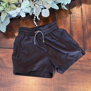Athleta Girl Black Elastic Shorts